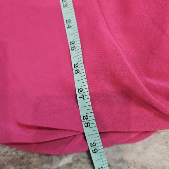 David’s Bridal Strapless Beaded Formal Dress Size 14 Magenta F13128 Bubble Hem - Picture 8 of 9